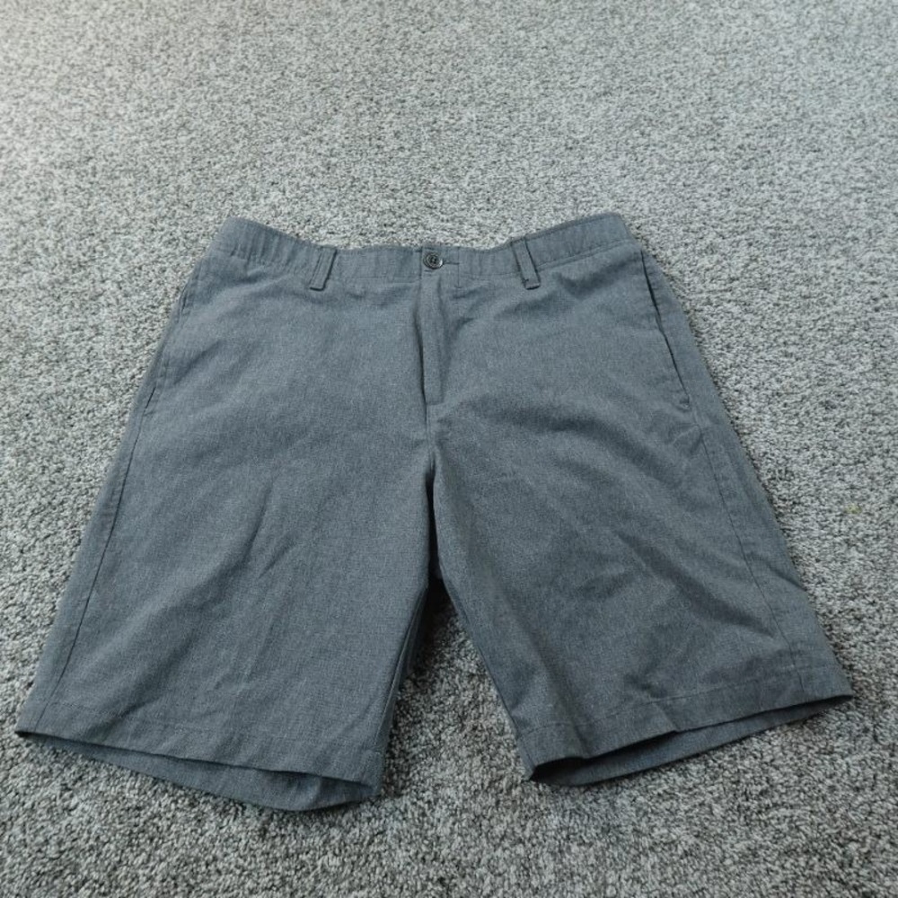 Under Armour Shorts Mens 34 Gray Chino Golf Performance Athletic Stretch Flat